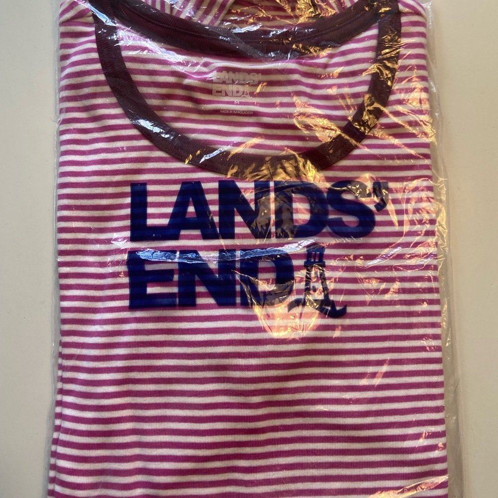 NWT Lands' End Long Sleeve Cotton Crewneck